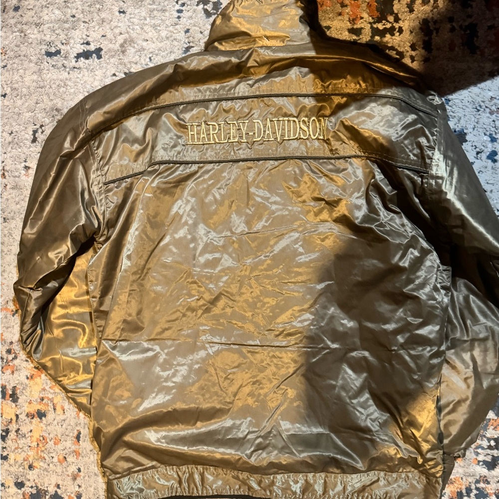 Harley-Davidson Men's Shiny Olive Jacket Reversible